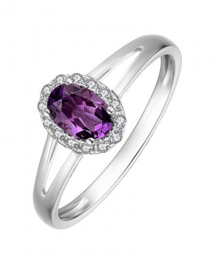 OVAL COLORED STONE DIAMOND RING (VR407)